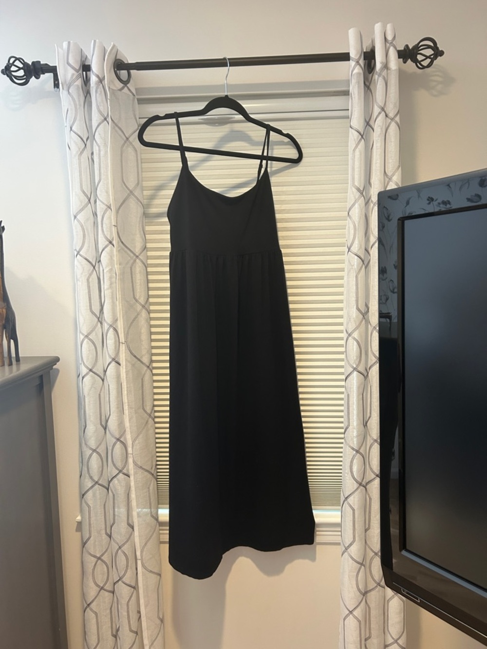 NWT Old Navy Black Strapless-Look Spaghetti Strap Midi Dress size large